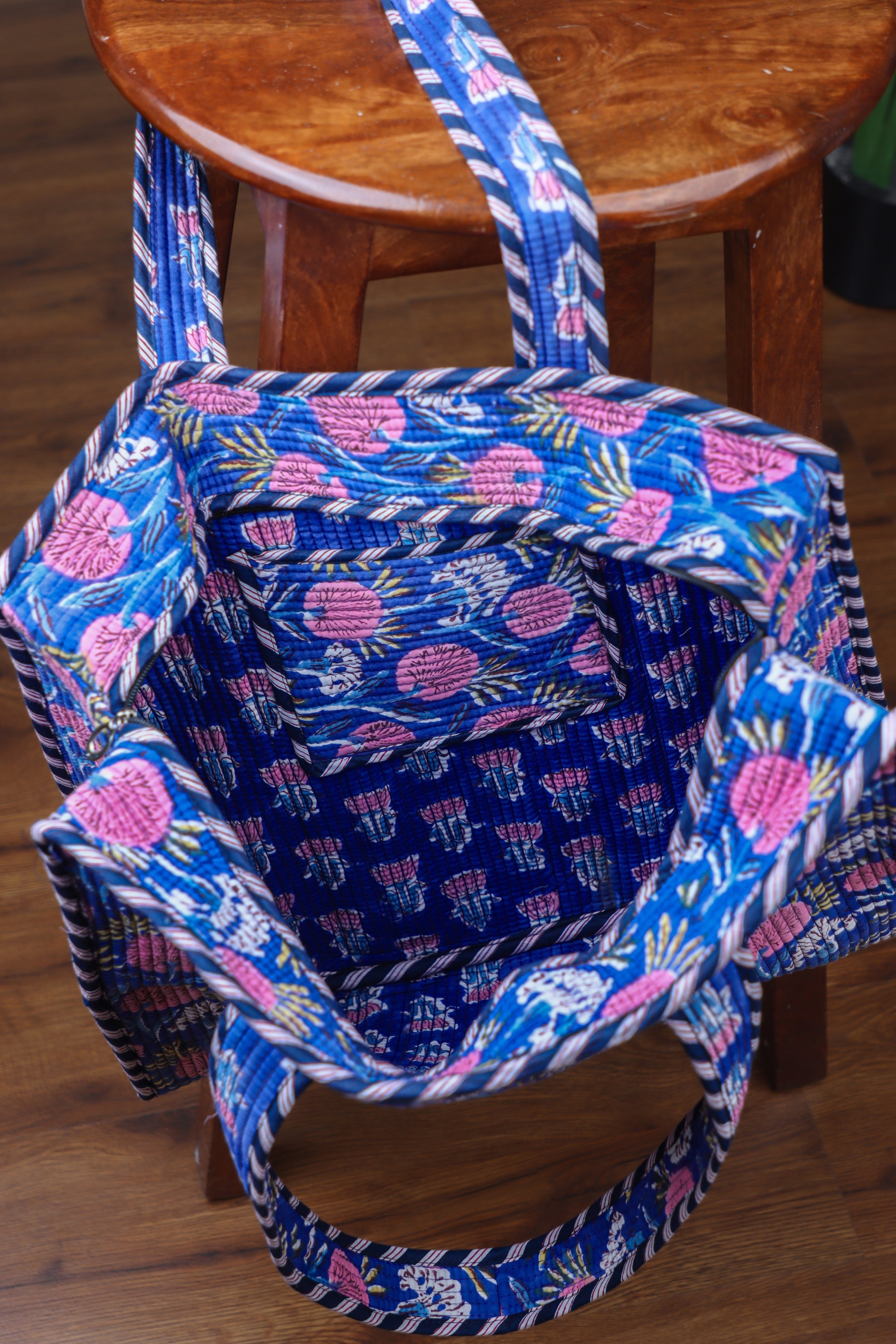 Baagh-e-neel tote bag